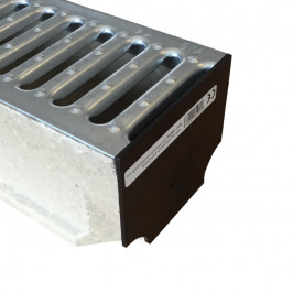 Toebehoren | 12x10 cm | Eindplaat Kunststof voor afvoergoot Plaatsingsmateriaal, eindstuk afvoergoot